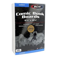 400 Pack – BCW Current Age Comic Book Boards Acid Free 24PT 6 3/4 ” X 10 1/2″