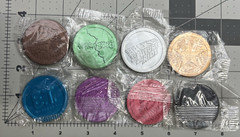 Vintage Mcdonalds Universal Studios Pogs Slammers Complete Set Of 8 1994