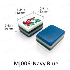 NEW! Vibrant Layered Mahjong Tiles – American Set 160 Tiles – Navy Blue