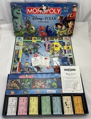 2005 Disney Pixar Monopoly Game USAopoly Complete Great Condition FREE SHIPPING