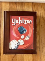 Yahtzee Game Vintage Collection Bookshelf Edition Wooden Box 2005 Complete